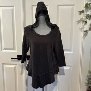 Able Women’s Made In USA Hoodie Sweater Pullover Size Medium Charcoal